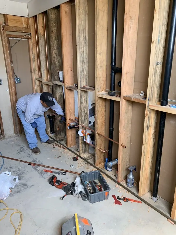 Commercial rough-in plumbing for Water Heater Replacement in Jacksonville